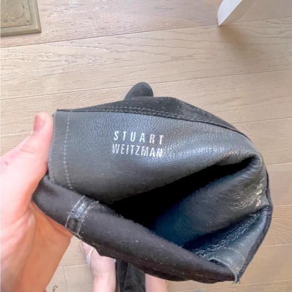 ❌Item Sold ❌ Stuart Weitzman Black Suede 5050 Reserve over the knee boots - Picture 4 of 6